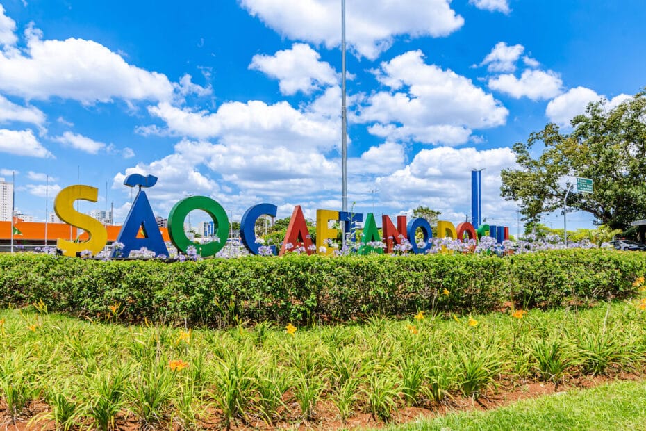 Letreiro da cidade de São Caetano do Sul