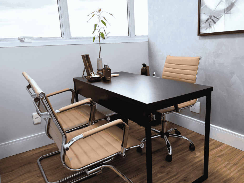 Sala privativa da Viiwork em São Bernardo do Campo para empresas e profissionais